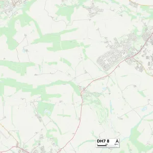 County Durham DH7 8 Map