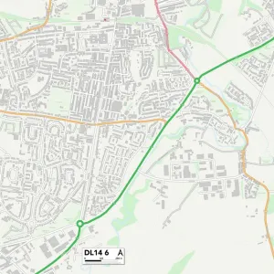 County Durham DL14 6 Map