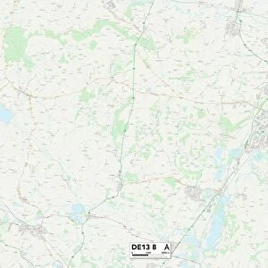 East Staffordshire DE13 8 Map
