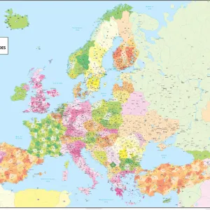 European Postcode Map