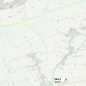 Postcode Sector Maps Collection: PR - Preston