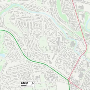 Glasgow G13 2 Map