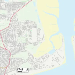 Postcode Sector Maps Collection: PO - Portsmouth