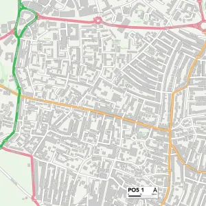 Hampshire PO5 1 Map