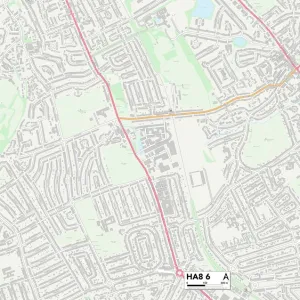 Harrow HA8 6 Map