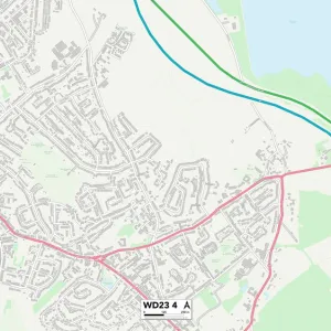 Postcode Sector Maps Collection: WD - Watford