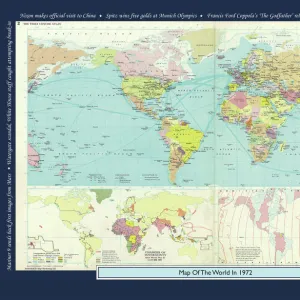 Historical World Events map 1972 US version