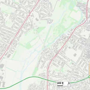 Leicester LE2 8 Map