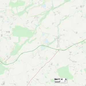 Mendip BA11 4 Map