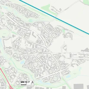 Milton Keynes MK10 7 Map