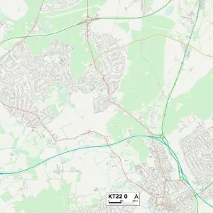 Mole Valley KT22 0 Map