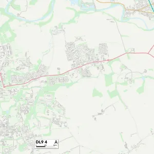 North Yorkshire DL9 4 Map