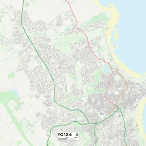 North Yorkshire YO12 6 Map