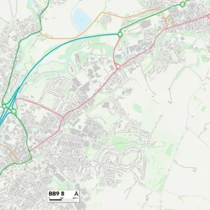 Pendle BB9 8 Map