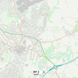 Solihull B91 2 Print Map Sector Solihull B91 2 Print Map Sector