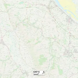 Flintshire CH7 5 Map