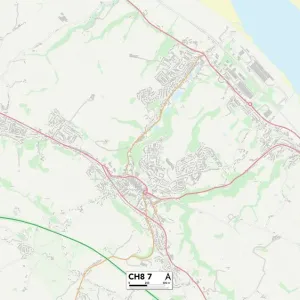 Flintshire CH8 7 Map