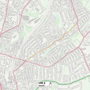 Croydon CR0 6 Postcode Sector Map Print Croydon CR0 6 Postcode Sector Map Print