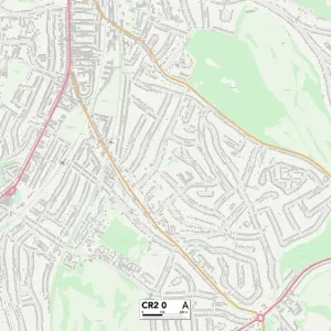 Croydon CR2 0 Postcode Sector Map Print Croydon CR2 0 Postcode Sector Map Print