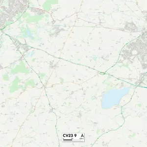 Rugby CV23 9 Postcode Sector Print Map Rugby CV23 9 Postcode Sector Print Map