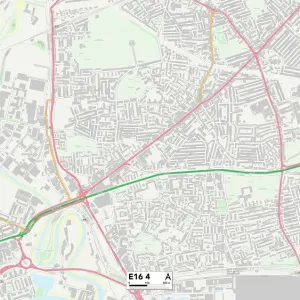 Newham E16 4 Postcode Sector Print Map Newham E16 4 Postcode Sector Print Map