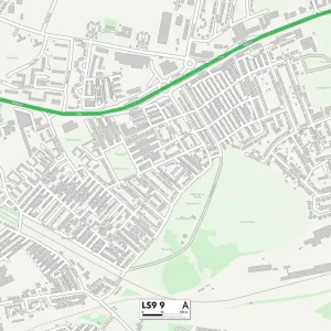 Leeds LS9 9 Postcode Sector Print Map Leeds LS9 9 Postcode Sector Print Map