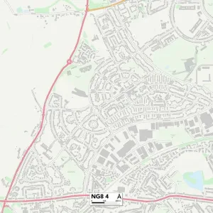 Nottingham NG8 4 Print Map Sector Nottingham NG8 4 Print Map Sector