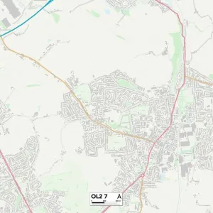 Oldham OL2 7 Print Map Sector Guide