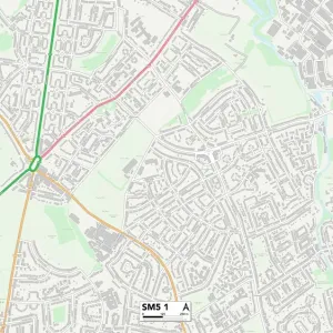 Sutton SM5 1 Karte Sutton SM5 1 Karte