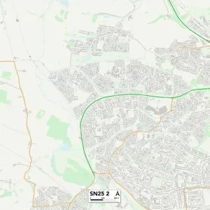 Swindon SN25 2 Print Map Postcode Sector
