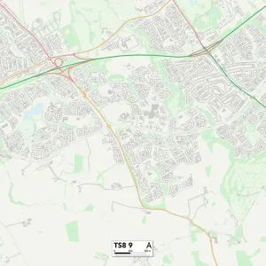Middlesbrough TS8 9 Postcode Sector Print Map Middlesbrough TS8 9 Postcode Sector Print Map