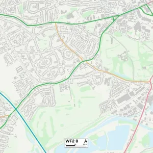 Wakefield WF2 8 Print Postcode Sector Map Wakefield WF2 8 Print Postcode Sector Map