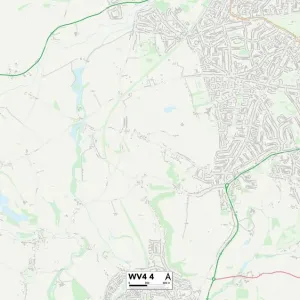 Wolverhampton WV4 4 Print Map Postcode Sector Wolverhampton WV4 4 Print Map Postcode Sector