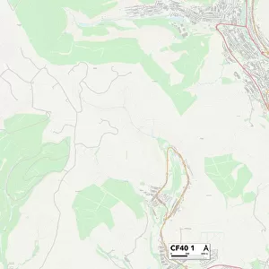 Rhondda Cynon Taf CF40 1 Map