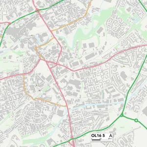 Postcode Sector Maps Collection: OL - Oldham