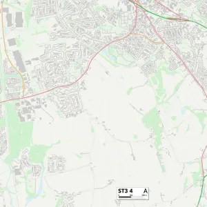 Staffordshire ST3 4 Map