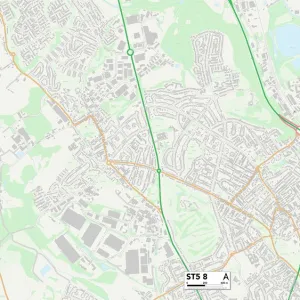 Staffordshire ST5 8 Map