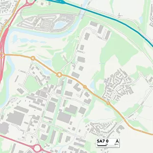 Swansea SA7 0 Map