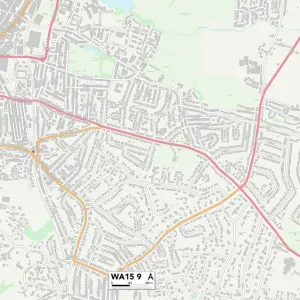 Postcode Sector Maps Collection: WA - Warrington