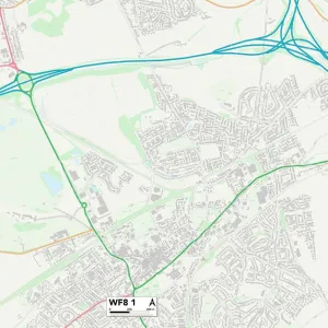 Wakefield WF8 1 Map