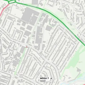 Watford WD24 7 Map