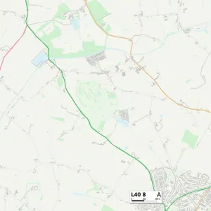 West Lancashire L40 8 Map