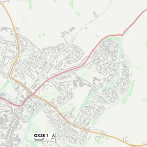 West Oxfordshire OX28 1 Map