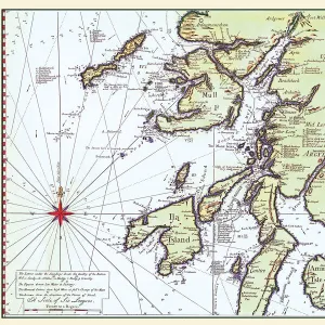 Early Coastal Survey Map of The West Coast of Scotland 1796