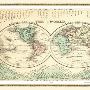1940 World Map Print - WMY1940. Art Prints, Posters & Puzzles from