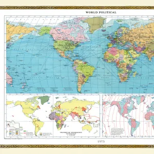 Old Map of the World 1973