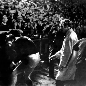 1970 World Cup Qualifying match at Volkspark, Hamburg. West Germany 3 v Scotland 2