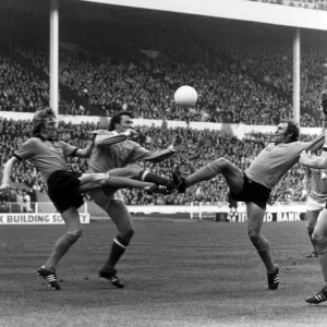 1974 League Cup Final at Wembley Stadium. Wolverhampton Wanderers 2 v Manchester