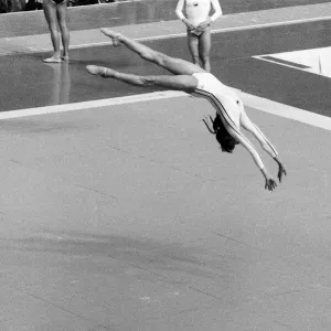 The 1976 Summer Olympics in Montreal, Canada. Pictured, a member of Romania