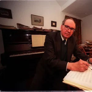 9 / 12 / 98. Composer John Joubert at his home in Moseley